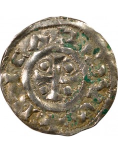 Richard I de Normandie 1 denier Argent 943-996 B Rouen 2