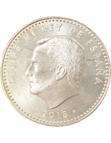 Espagne Philipe VI d'Espagne 50e Anniversaire 10 euro Argent 2018 AI Madrid