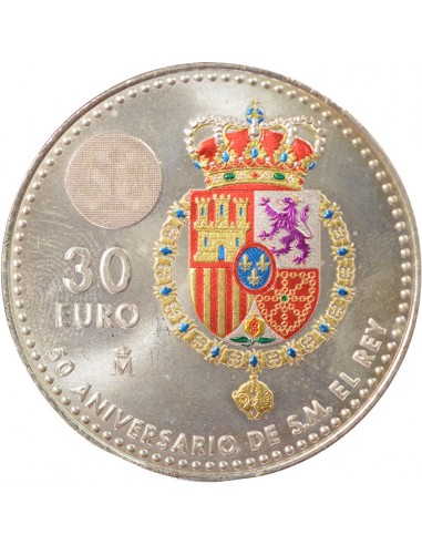 Espagne Philipe VI d'Espagne 50e Anniversaire 10 euro Argent 2018 AI Madrid