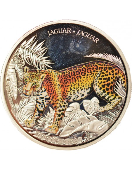 Nicaragua Jaguar 100 cordobas Argent 2018 Auckland