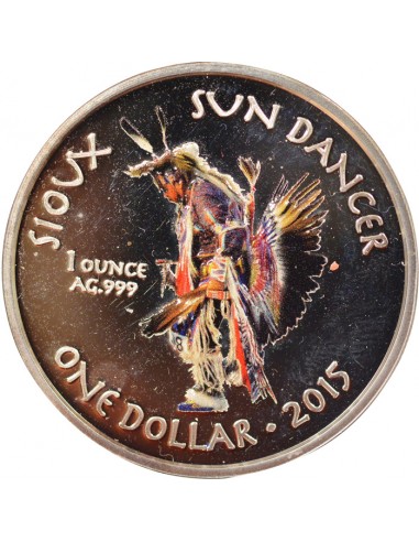 USA Sioux / Sun Dancer 1 Dollar Argent 2015