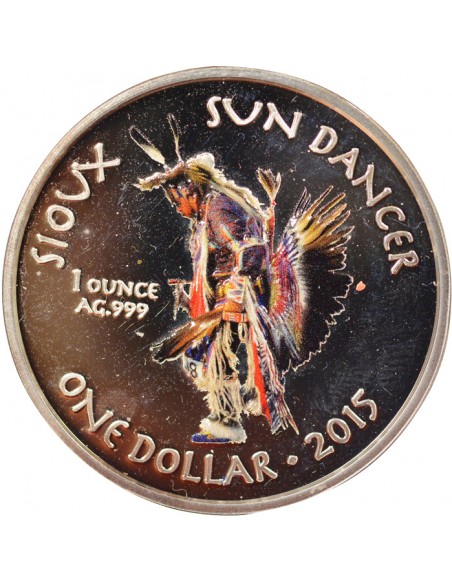 USA Sioux / Sun Dancer 1 Dollar Argent 2015