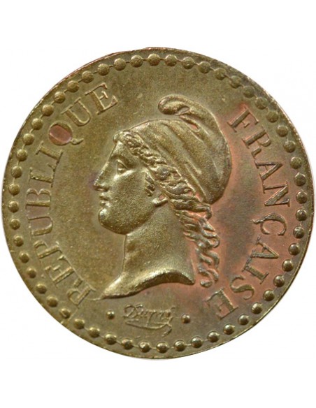 2e République 1 centime Bronze 1848 A - Paris