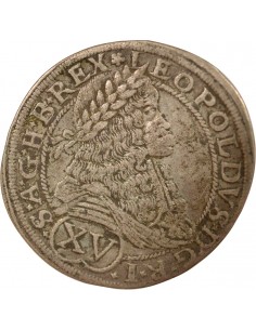 Autriche Léopold Ier 15 kreuzer Argent 1675 A Vienne 2