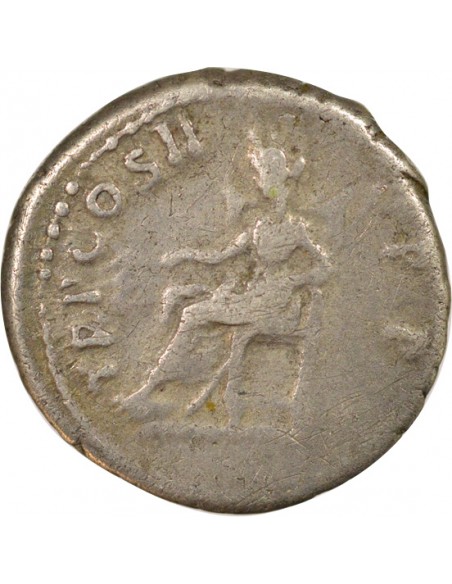 Rome Empire Trajan Paix assise 1 denier Argent 98-99 R Rome