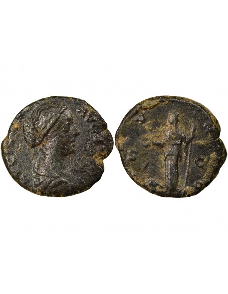 Rome Empire Lucilla Junon 1 as Bronze 166-169 R Rome