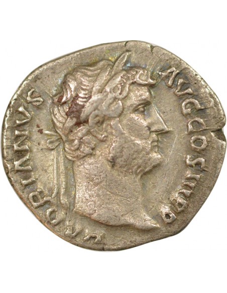 Rome Empire Hadrien Moneta 1 denier Argent 121