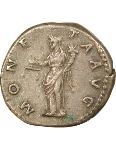 Rome Empire Hadrien Moneta 1 denier Argent 121