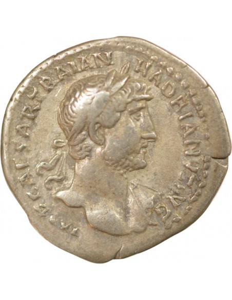 Rome Empire Hadrien Paix debout 1 denier Argent 121 R Rome