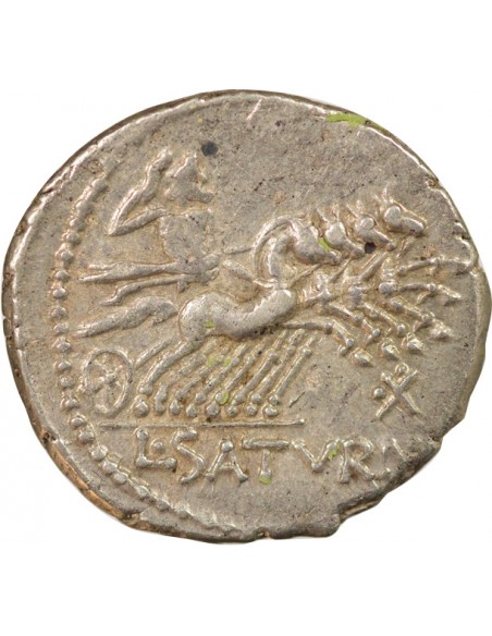 République Romaine Lucius Appuleius Saturninus 1 denier Argent 104 Av JC R Rome