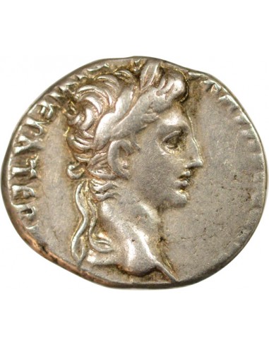 Rome Empire Auguste 1 denier Argent -2 à 4 D Lyon