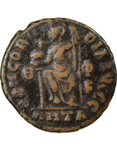 Rome Empire Valentinien II Rome assise 1 nummus Cuivre 379-383 Antioche