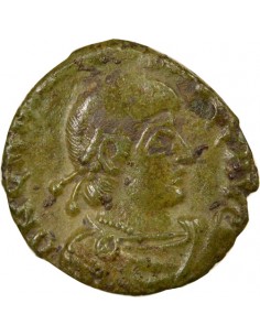 Rome Empire Gratien Empereur debout 1 nummus Cuivre 370-375 Arles 2