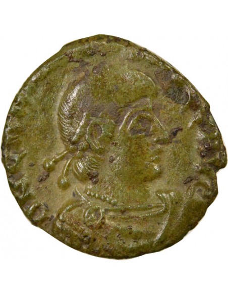Rome Empire Gratien Empereur debout 1 nummus Cuivre 370-375 Arles