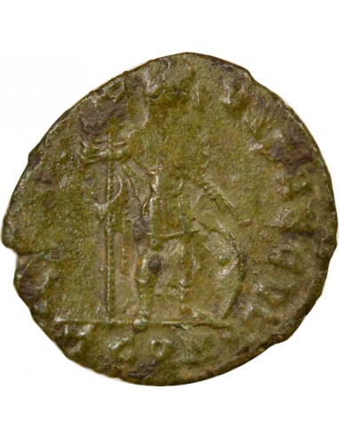 Rome Empire Gratien Empereur debout 1 nummus Cuivre 370-375 Arles