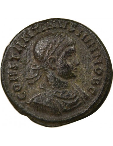 Rome Empire Constantin II Voeux Décenneaux 1 nummus Cuivre 320-321 Aquilée