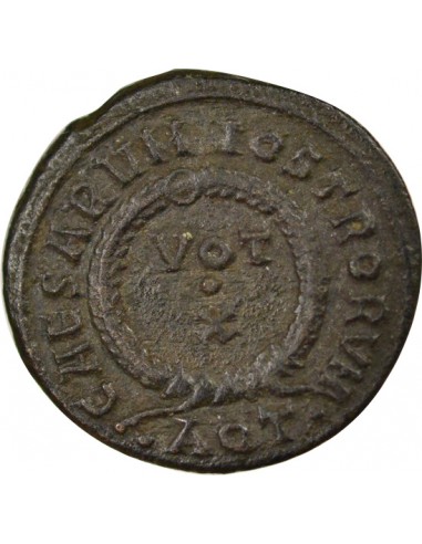 Rome Empire Constantin II Voeux Décenneaux 1 nummus Cuivre 320-321 Aquilée