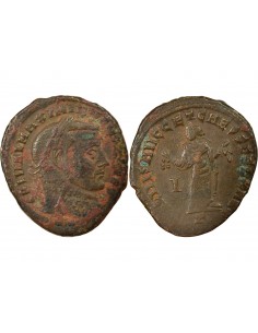 Rome Empire Maximin II Daia Carthage debout 1 ae Cuivre 305-306 Carthage
