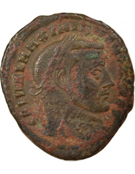 Rome Empire Maximin II Daia Carthage debout 1 ae Cuivre 305-306 Carthage