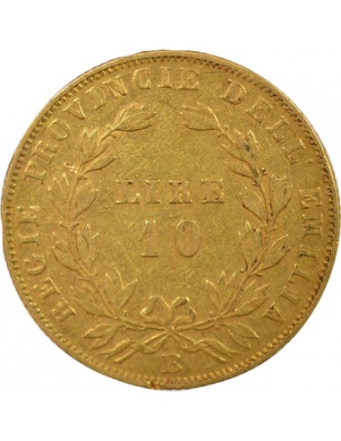 Etats Italiens Victor Emmanuel II 10 lire Or 1860 B Bologne
