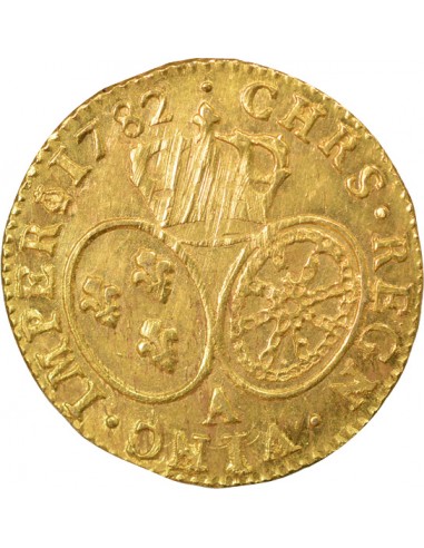 Louis XVI Buste habillé 1 louis d'or Or 1782 A - Paris