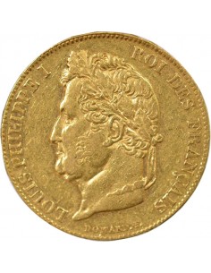 Louis-Philippe Ier Domard 20 francs Or 1833 W Lille 2