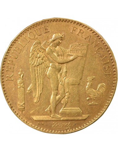 Napoléon III Dieu Protège la France 100 francs Or 1879 A - Paris
