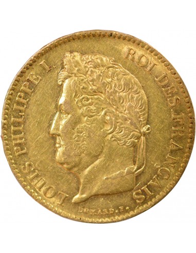 Louis-Philippe Ier Domard 40 francs Or 1834 A - Paris