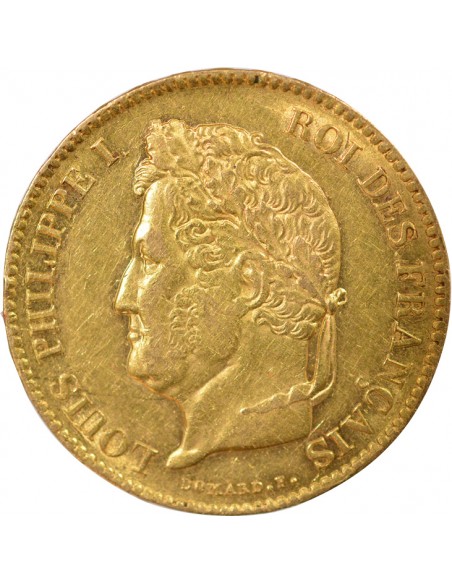 Louis-Philippe Ier Domard 40 francs Or 1834 A - Paris
