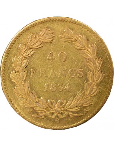 Louis-Philippe Ier Domard 40 francs Or 1834 A - Paris