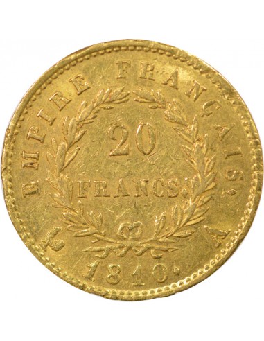 Roi d'Italie Empire 20 francs Or 1810 A - Paris
