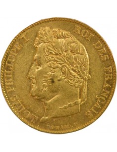 Louis-Philippe Ier Domard 20 francs Or 1844 A - Paris 2