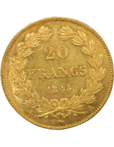 Louis-Philippe Ier Domard 20 francs Or 1844 A - Paris