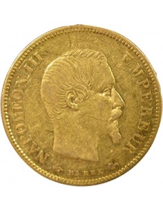 Napoléon III Tête nue 10 francs Or 1858 A - Paris 2
