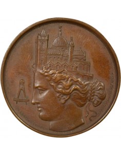 1 jeton Cuivre Poinçon Main (1845-1860) 2