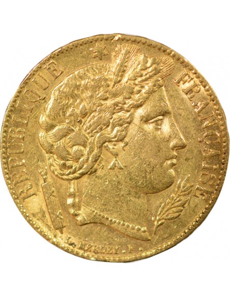 IIe République 20 francs Or 1851 A - Paris