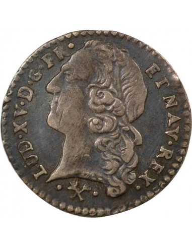 Louis XV Au Bandeau 1/20 ecu Argent 1766 L Bayonne