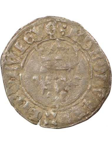 Charles VI Florette 1 gros Billon 1420 Villeneuve les Avignon