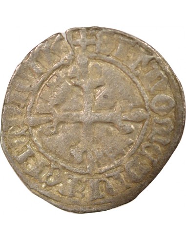 Charles VI Florette 1 gros Billon 1420 Villeneuve les Avignon