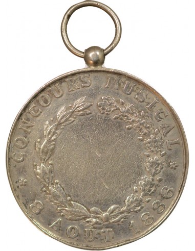 Concours Musical 1 jeton Argent 1886