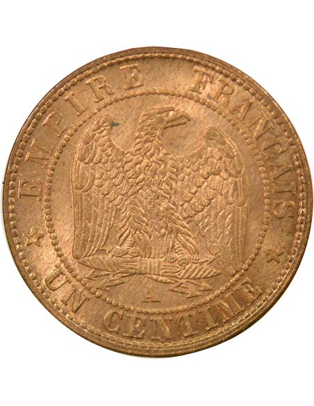 Napoléon III Tête Laurée 1 centime Bronze 1862 A - Paris