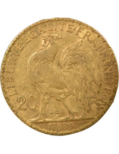 Charles X Coq 20 francs Or 1899 A Paris