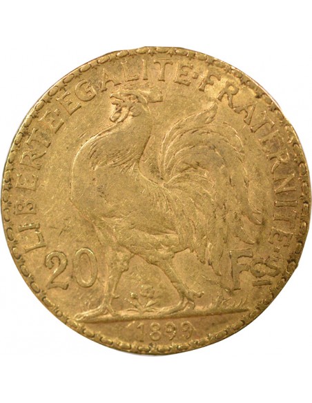 Charles X Coq 20 francs Or 1899 A Paris