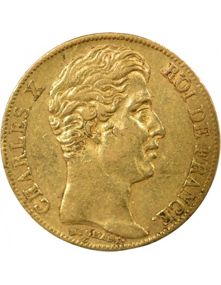 Charles X 4 1/2 Feuilles 20 francs Or 1830 A - Paris