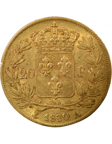 Charles X 4 1/2 Feuilles 20 francs Or 1830 A - Paris