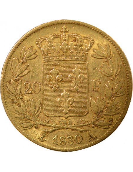 Charles X 4 1/2 Feuilles 20 francs Or 1830 A - Paris
