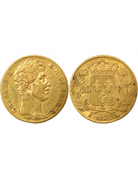 Charles X 20 francs Or 1825 A - Paris