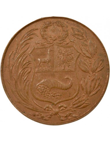 Pérou 1 jeton Cuivre 1890