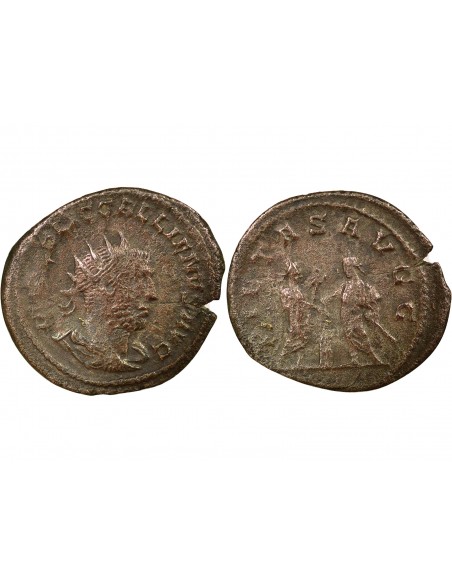 Rome Empire Gallien Valérien & Gallien 1 antoninien Billon 256-258 Samosate