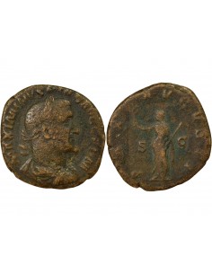 Rome Empire Maximin Ier le Thrace Pax 1 sesterce Laiton 236-238 R Rome
